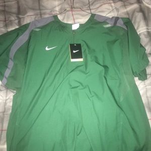 Green Nike Dri-Fit Pullover (Medium)